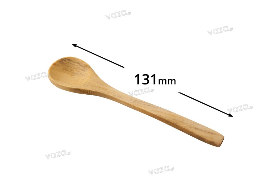 Lingurițe bamboo 131 mm - pachet de 25 bucăţi