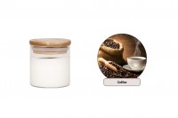 Coffee Aromatic soy candle with wooden wick (110gr)