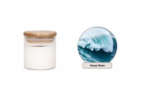 Ocean Wave Αρωματικό κερί σόγιας με ξύλινο φυτίλι (110gr)