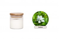Gardenia Aromatic soy candle with wooden wick (110gr)