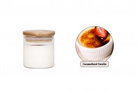 Caramelized Vanilla Aromatic soy candle with wooden wick (110gr)