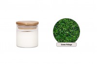 Green Foliage Aromatic soy candle with wooden wick (110gr)