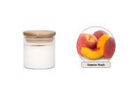 Summer Peach Aromatic soy candle with wooden wick (110gr)
