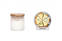 Lemon Cake Aromatic soy candle with wooden wick (110gr)