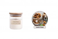Candied Walnut Aromatic soy candle with cotton wick (110gr)