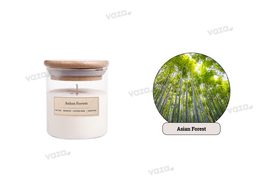 Asian Forest Αρωματικό κερί σόγιας με βαμβακερό φυτίλι (110gr)