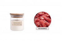 Sour Strawberry Aromatic soy candle with cotton wick (110gr)