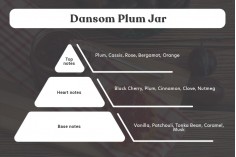 Damson Plum Jam Αρωματικό κερί σόγιας με βαμβακερό φυτίλι (110gr)