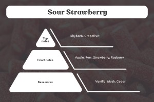 Sour strawberry Duftende Sojakerze mit Holzdocht (110 gr)-3