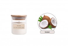 Coconut Aromatic soy candle with cotton wick (110gr)