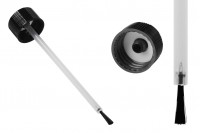 Pennello con tappo in plastica nero per boccette da PP18 – 20 pz