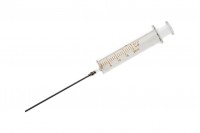 Glass syringe 20 ml with metallic needle