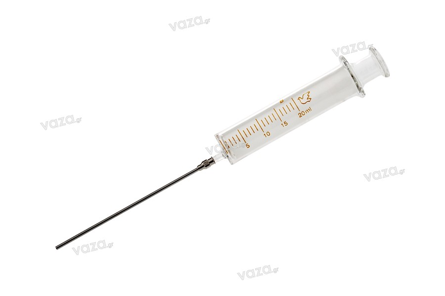 20ml perfume glass syringe with metal dispensing needle
