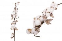 Branche décorative - fleur de coton