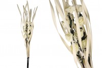 Bouquet of decorative branches and flowers 1.6 m in beige color - 3 pcs