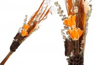 Decorative dried flowers 1,2 m in orange color