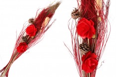 Διακοσμητικά κλαδιά 80 cm με κόκκινα λουλούδια
