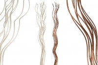 Branches décoratives 1,5 m en forme de spirale - bouquet de 10 pcs