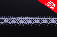 Soft nylon lace trim, width 13 mm - length 10 mm each piece