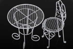 Chaise métallique décorative, miniature 60x140 mm pour création de bonbonnière-εικόνα_διαστάσεις