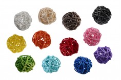 Mπάλες διακόσμησης για sticks σε ποικιλία χρωμάτων (διάμετρος 3 cm) - 12 τμχ
