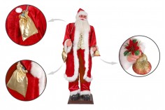 Άγιος Βασίλης διακοσμητικός, χορευτής με κίνηση και μουσική - ύψος 180 cm