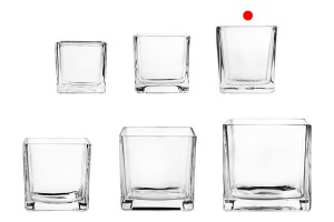 Deko Glas für Kerzen und Öllämpchen viereckig 73x76 mm-εικόνα_σύνθεση