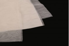 Mouchoir en tulle de type français avec petits trous - doux, 50 x 60 cm convient pour les faveurs de baptême en différentes couleurs - 100 pcs