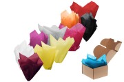 Papier tactile de 50 x 75 cm en différentes couleurs - 50 pcs