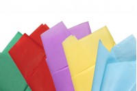 Papier tactile de 50 x 66 cm en différentes couleurs - 10 pcs