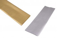 Papier tactile de 50 x 66 cm en couleur doré ou argenté - 50 pcs