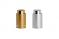 Luxury aluminum lid with button for droppers 5 to 100 ml