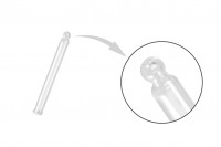 Glass tube, transparent for PP24 (60 ml) - length 80 mm
