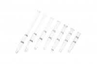 Graduated glass tube with ball for droppers of 5-100 ml