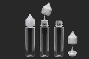 Bouteille en plastique de 60 ml Chubby Gorilla (PET) avec bouchon de sécurité pour cigarette électronique - 50 pcs-εικόνα_σύνθεση