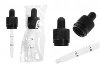 Pikatore 50 ml sigurimi CRC, me pompë të zezë MAT dhe shkallëzim - e përshtatshme për cigare elektronike (në paketë)