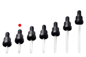 Contagocce da 10 ml con tappo di sicurezza nero largo, senza graduazione e con pipetta semitrasparente o nera opaca - confezionato singolarmente.-εικόνα_σύνθεση