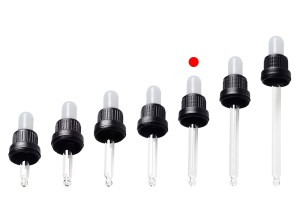 30 ml Tropfer mit schwarzer breiter Sicherheitskappe, ohne Bewertung und transparentem oder schwarzem MAT-Schnuller - in Einzelverpackung-5