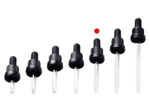 30 ml Tropfer mit schwarzer breiter Sicherheitskappe, ohne Bewertung und transparentem oder schwarzem MAT-Schnuller - in Einzelverpackung-6