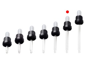 Tropfer 50 ml mit schwarzer breiter Sicherheitskappe, ohne Bewertung und transparentem Schnuller schwarz MAT - in Einzelverpackung-5