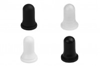 Rubber heads for 5ml to 100ml droppers in different colors