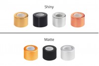 Multicolor aluminum collar dropper cap for 5ml to 100ml droppers