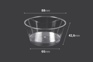 Cup (bowl) 140 ml for sweets - 25 pcs-2