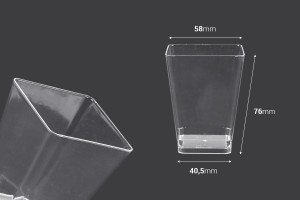 Cup (bowl) 150 ml square for sweets - 25 pcs-2