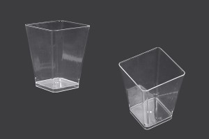 Cup (bowl) 150 ml square for sweets - 25 pcs-1