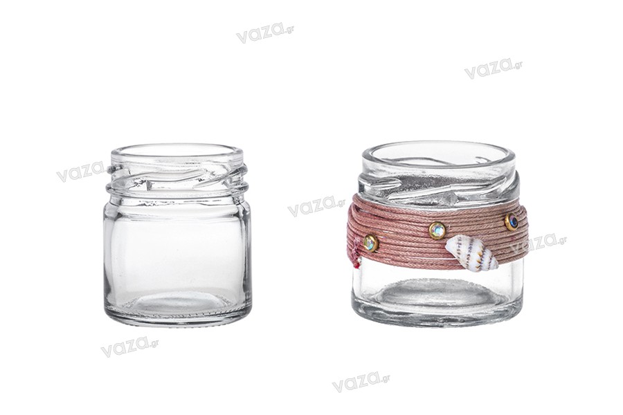 40 ml glass favor jar without a cap*