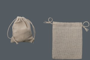 Stoffsäckchen, beige  80x100mm -50 Stücke-2