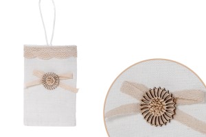 Handgemachte Säckchen für Gastgeschenke  75x45x120mm - 12 Stücke-produktbild