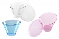Bowl for 130 ml baptism sweets asymmetric with lid - 30 pcs