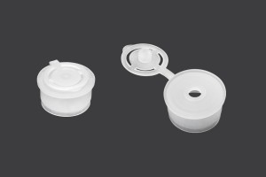 Flip Top Deckel aus Kunststoff halbtransparent -12 Stücke-εικόνα_προϊοντική